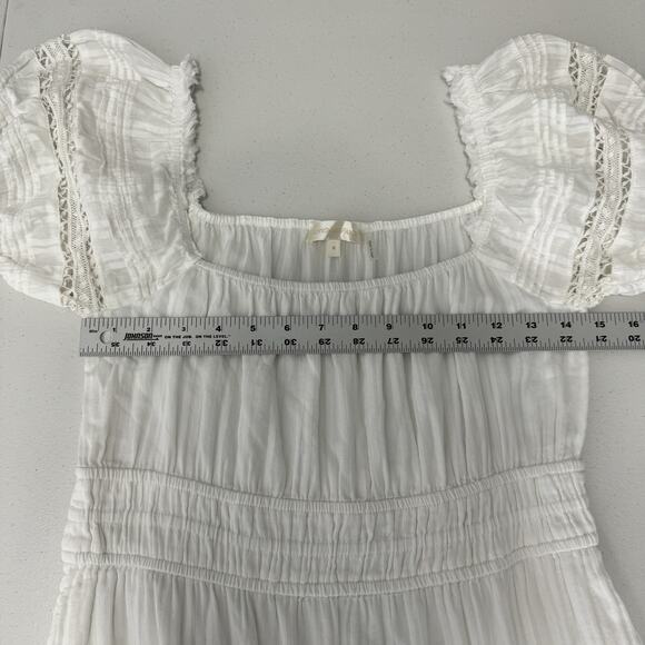 LoveShackFancy Womens Dress M White Lilium Dainty Cottagecore Feminine Bridal - Picture 5 of 13